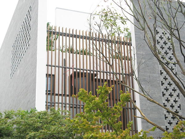 竹木格栅护栏案例展示